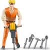 Bruder® Construction Worker with accessories