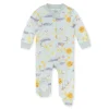 Burt's Bees Organic Baby One-Piece Sleep & Play Moon Dreams (Blue)