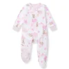 Burt's Bees Organic Baby One-Piece Sleep & Play Stardust Bunnies Pink