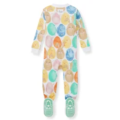 Burt's Bees Organic Baby One-Piece Sleeper Easter Friends