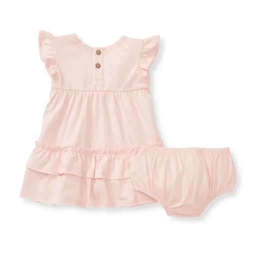 Burt's Bees Organic Baby Ruffle Pink Dress