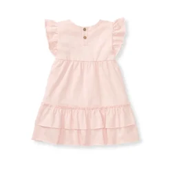 Burt's Bees Organic Baby Ruffle Pink Dress