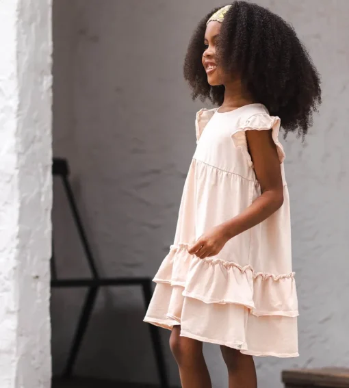 Burt's Bees Organic Baby Ruffle Pink Dress