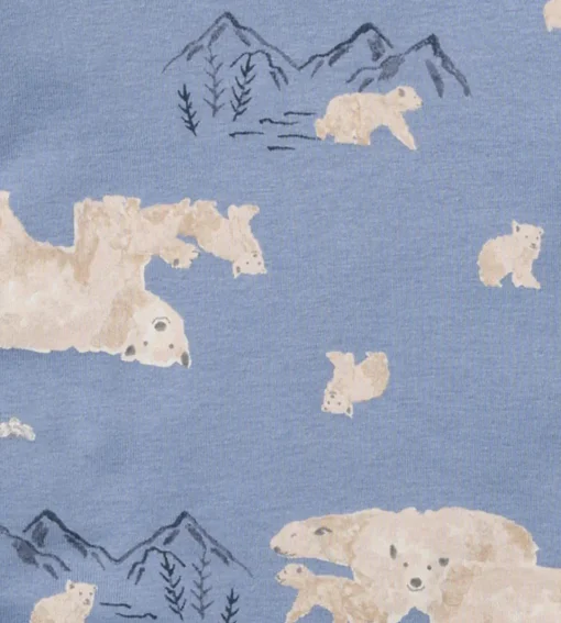 Burt's Bees Organic Two-Piece Pajamas Polar Mountin