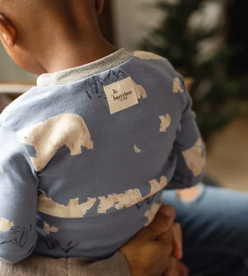 Burt's Bees Organic Two-Piece Pajamas Polar Mountin