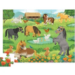 Crocodile Creek 36 Piece Floor Puzzle Pretty Ponies