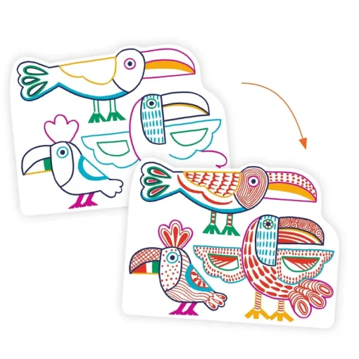 Djeco Coloring: Wild Families