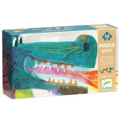 Djeco Giant Floor Puzzle 58 Piece: Leon the Dragon
