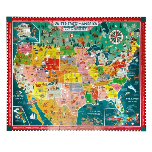 eeBoo 48 Piece Giant Puzzle USA
