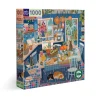 eeBoo 1000 Piece Puzzle Blue Kitchen