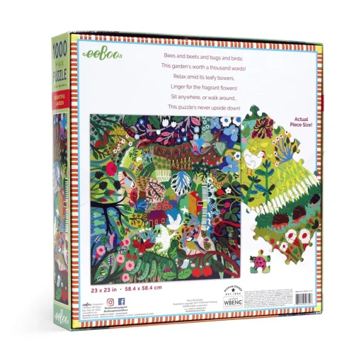 eeBoo 1000 Piece Puzzle Bountiful Garden