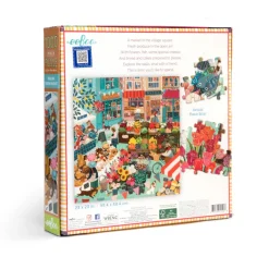 eeBoo 1000 Piece Puzzle English Green Market