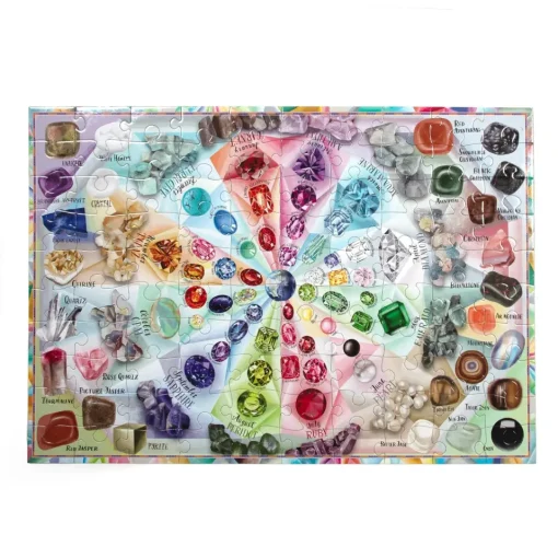 eeBoo 100 Piece Puzzle Love of Crystals and Gems