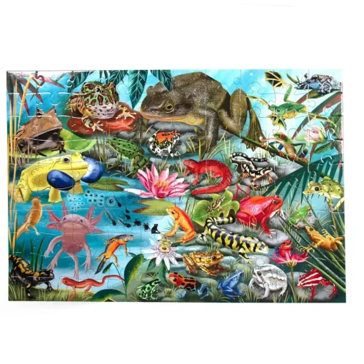 eeBoo 100 Piece Puzzle Love of Amphibians