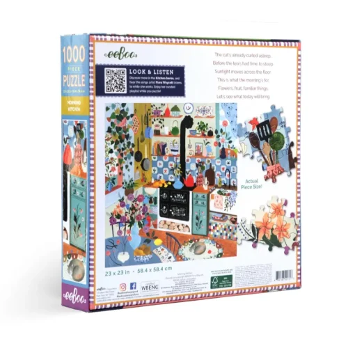 eeBoo 1000 Piece Puzzle Morning Kitchen
