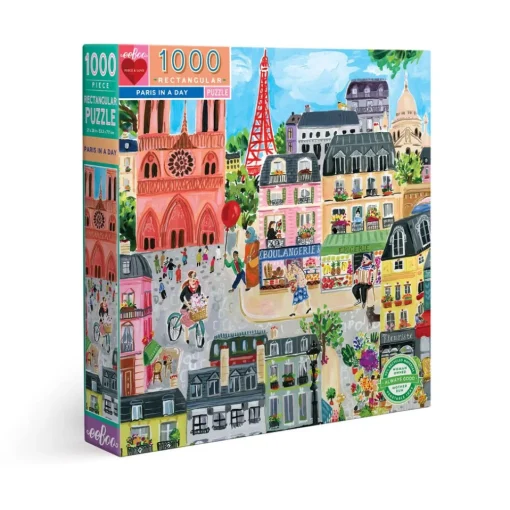 eeBoo 1000 Piece Puzzle Paris in a Day