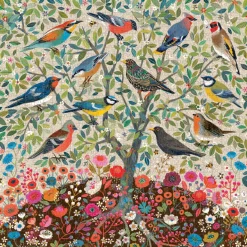 eeBoo 1000 Piece Puzzle Songbirds Tree