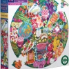 eeBoo 500 Piece Round Puzzle Charcuterie