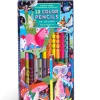 eeBoo Double-Sided Color Pencils 12 Piece Magical Creatures