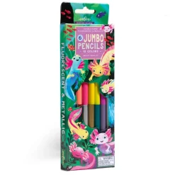 eeBoo Jumbo Double-Sided Color Pencils Axolotl