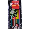 eeBoo Jumbo Double-Sided Color Pencils Silver Robot