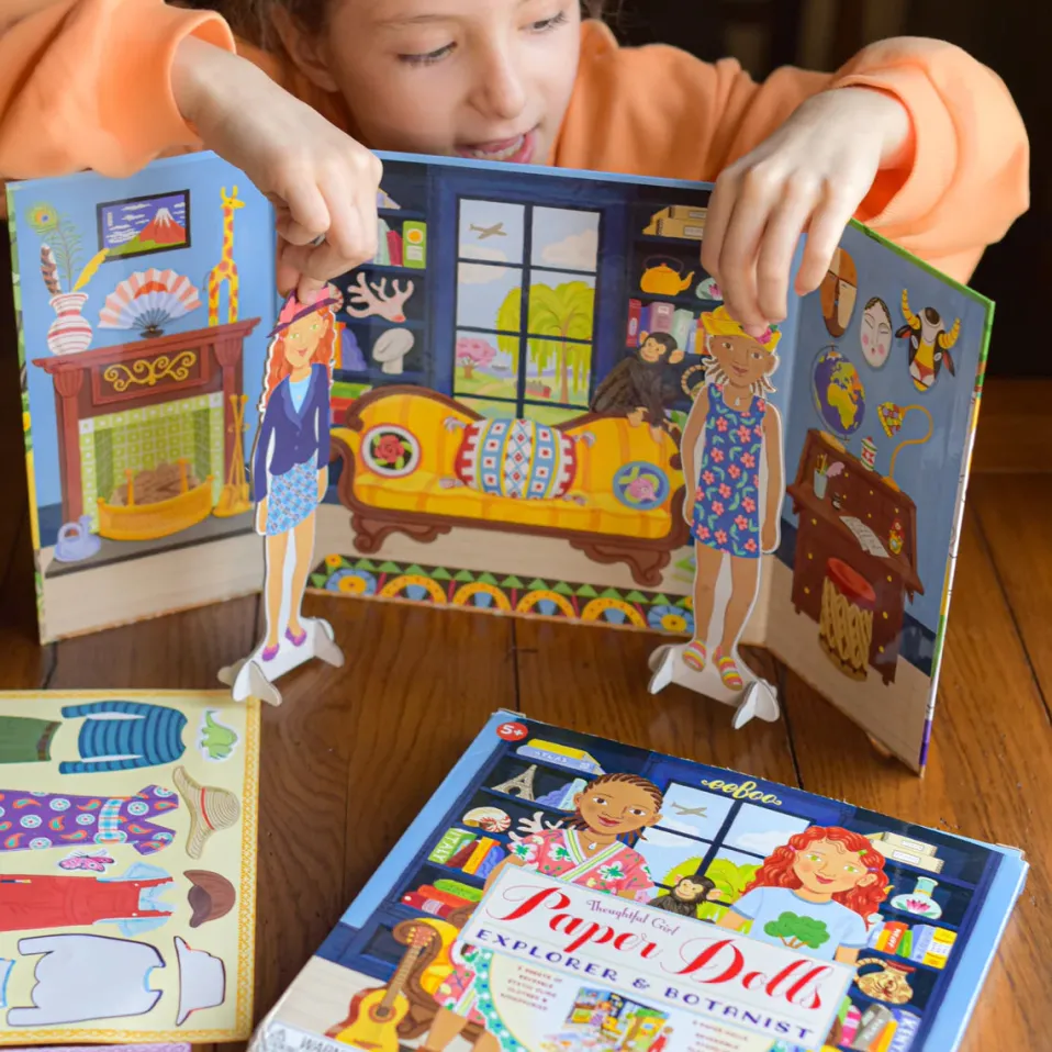 eeBoo Paper Dolls- Explorer and Botanist