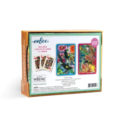 eeBoo Playing Cards: Garden of Eden