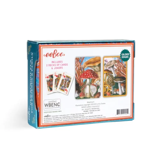 eeBoo Playing Cards: Mushroom