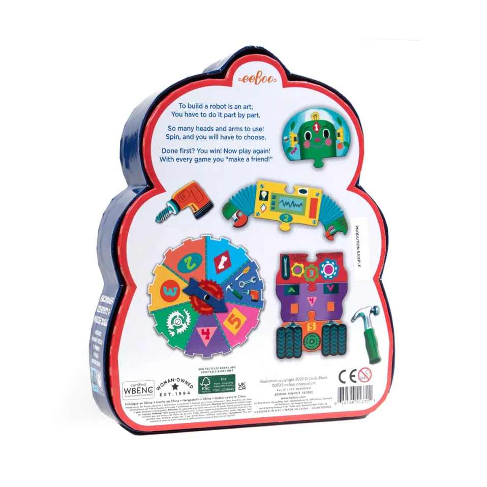eeBoo Spin to Play - Build a Robot