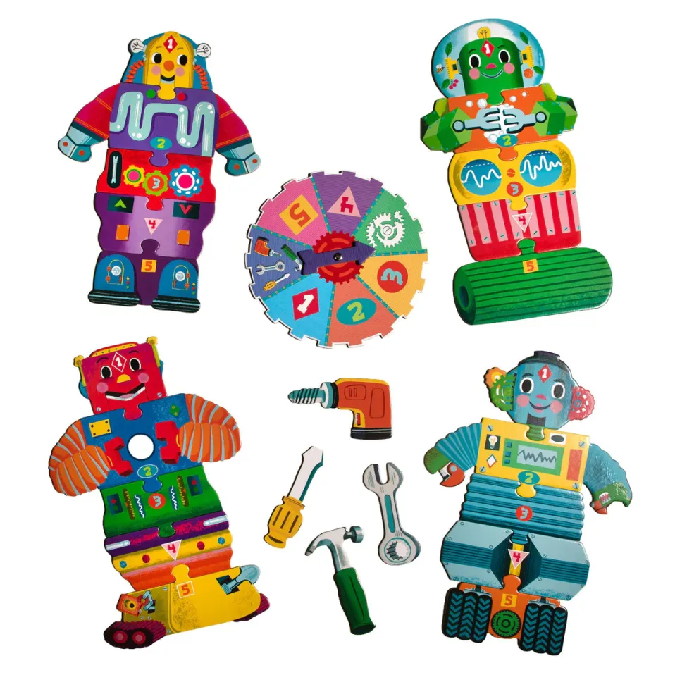 eeBoo Spin to Play - Build a Robot