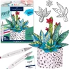 Faber-Castell Pop Up Coloring Bouquet - Succulents