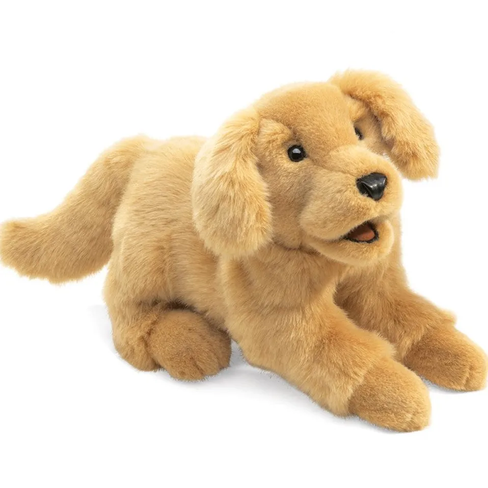 Folkmanis® Hand Puppet: Golden Retriever Puppy