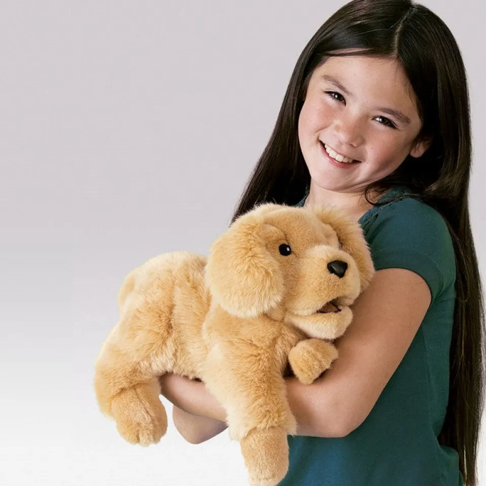 Folkmanis® Hand Puppet: Golden Retriever Puppy
