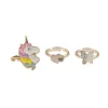 Great Pretenders Boutique Ring Set: Butterfly & Unicorn