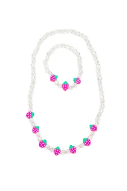 Great Pretenders Necklace and Bracelet Set: Berry Beautiful