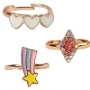 Great Pretenders Ring Set: Heart Star