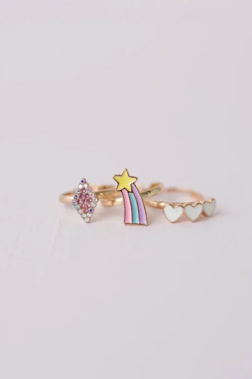Great Pretenders Ring Set: Heart Star