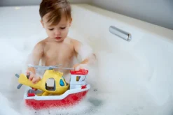 Green Toys Rescue Boat & Helicopter