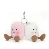 Jellycat Amuseable Pair of Marshmallows Bag Charm 6"