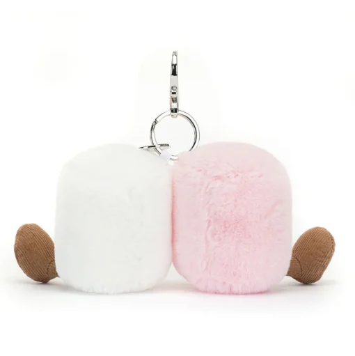 Jellycat Amuseable Pair of Marshmallows Bag Charm 6"