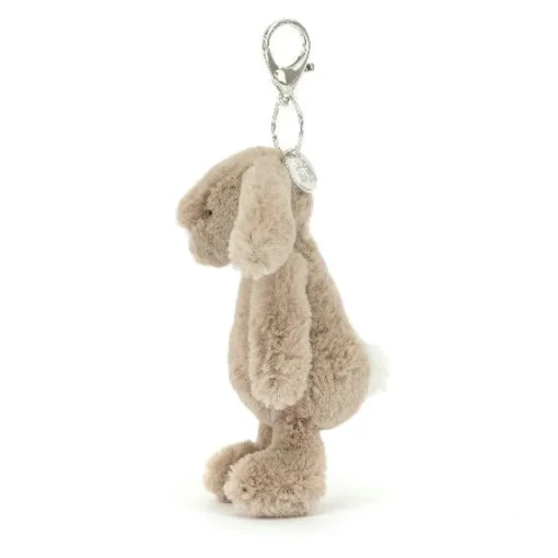 Jellycat Bashful Bunny Beige Bag Charm 7"