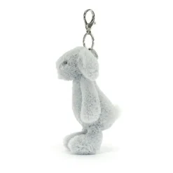 Jellycat Bashful Bunny Silver Bag Charm 7"