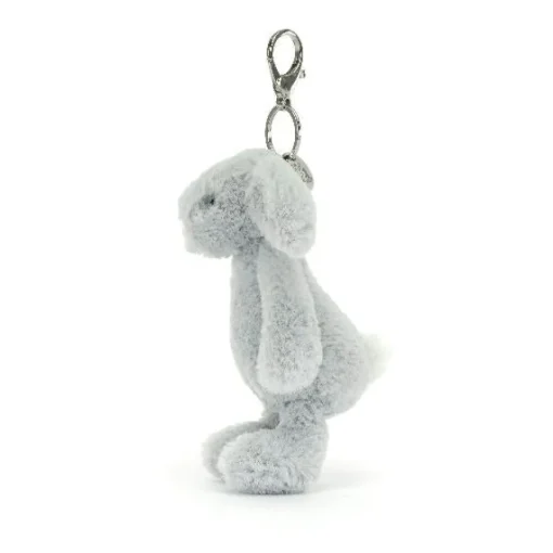 Jellycat Bashful Bunny Silver Bag Charm 7"