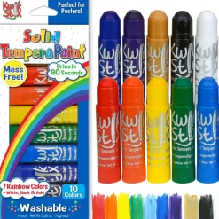 Kwik Stix Tempera Paint- Rainbow Set (10 colors)