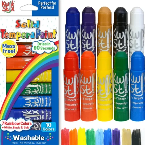 Kwik Stix Tempera Paint- Rainbow Set (10 colors)