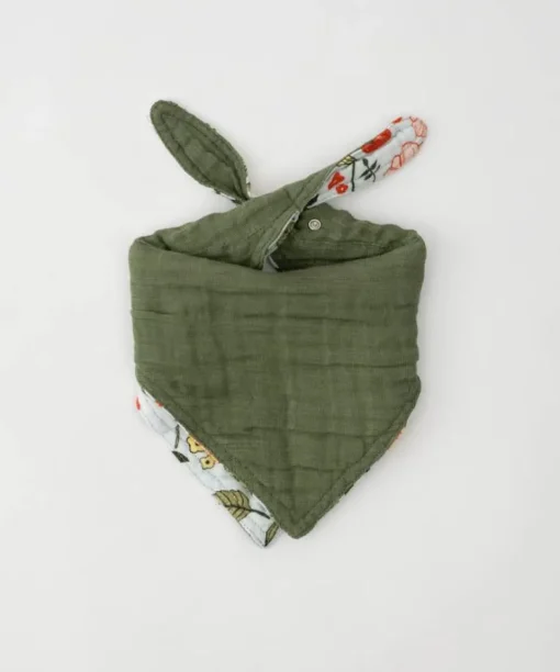 Little Unicorn Cotton Muslin Reversible Bandana Bib Primrose Patch