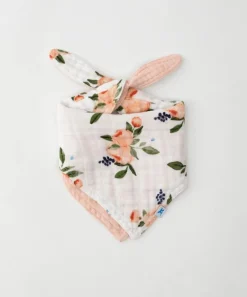Little Unicorn Cotton Muslin Reversible Bandana Bib Watercolor Rose
