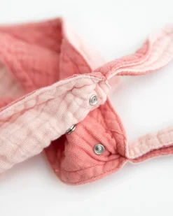 Little Unicorn Cotton Muslin Reversible Bandana Bib Rose Petal
