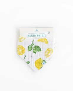 Little Unicorn Cotton Muslin Reversible Bandana Bib Lemon Drop