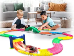 Mindscope Twister Track 3D 11 Feet of Neon Glow In The Dark Track + Car